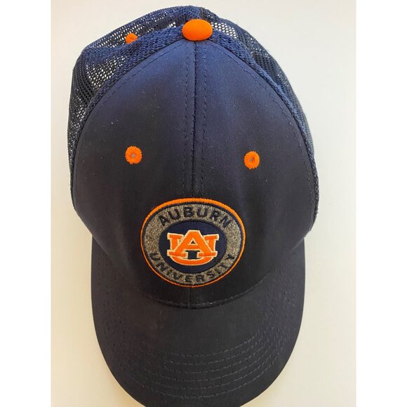 Auburn University Snapback Trucker Hat Mens OS Blue/Orange Tigers SEC Football - Picture 10 of 10